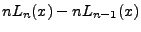 $\displaystyle nL_n(x)-nL_{n-1}(x)$