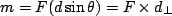 \begin{displaymath}m=F(d\sin\theta)=F\times d_{\perp}\end{displaymath}