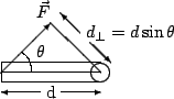 \begin{displaymath}
\begin{picture}(50,30)
\put(10,10){\line(1,0){20}}
\put(10,1...
...or(1,-1){4}}
\put(27,19){$d_{\perp}=d\sin\theta$}
\end{picture}\end{displaymath}