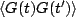 $\displaystyle \langle G(t)G(t')\rangle$