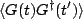 $\displaystyle \langle G(t)G^{\dagger}(t')\rangle$