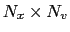 $N_x \times N_v$
