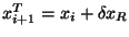 $ x_{i+1}^T = x_i + \delta x_R $