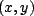 $(x,y)$