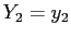 $Y_2 = y_2$