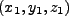 $ (x_1,y_1,z_1)$