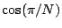 $ \cos(\pi/N)$