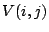 $\displaystyle V(i,j)$