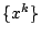 $ \{x^k\}$
