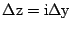 $ {\rm\Delta z=i\Delta y}$
