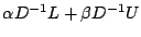$ \alpha D^{-1}L + \beta D^{-1}U$