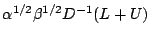$ \alpha^{1/2}\beta^{1/2}D^{-1}(L+U)$