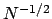 $N^{-1/2}$