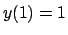 $ y(1) = 1 $