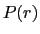 $P(r)$