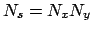 $N_s = N_x N_y$